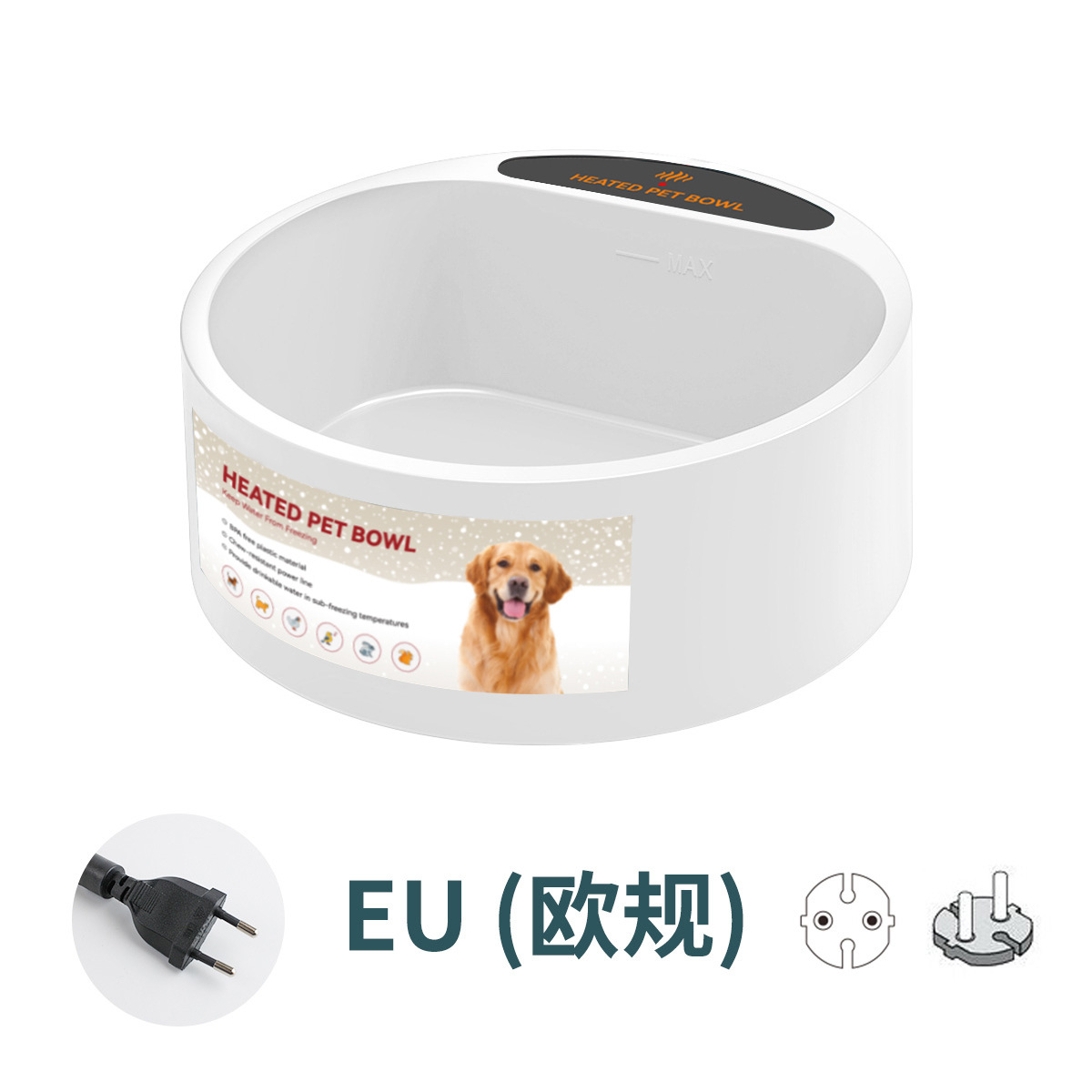 Suministros para mascotas Tazón de calefacción Tazón de comida para gatos y perros Tazón de agua de aislamiento automático interior al aire libre Tazón de agua para pájaros Bebederos Ventas directas de fábrica
