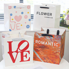 Holiday romantic flowers bag gift bag gift set handbag plush toy toy handbag floral wholesale