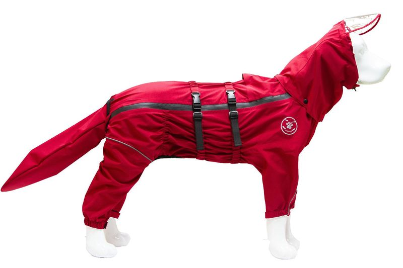 ペット犬用オールインクルーシブレインコート、中型犬および大型犬用、ゴールデンレトリバー、サモエド、アラスカ、防水オールインクルーシブ四足レインコート|undefined