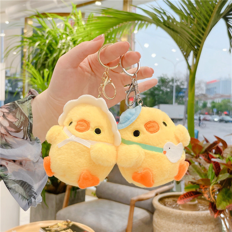 Soft and Cute Little Chick Plush Toy Doll Pendant Keychain Backpack Pendant Grabber Doll Doll Girl