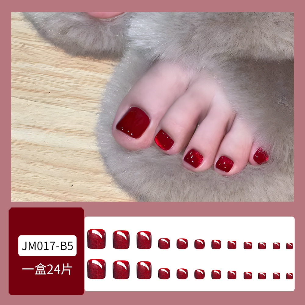 Venta caliente parche de uñas de pie desgaste de uñas de belleza de uñas pieza al por mayor elegante pieza de uñas de pie blanco dedo del pie fábrica de uñas