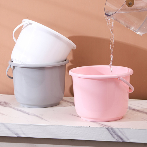 Plastic Small Thickened Water Bucket Household Garbage Bin Portable Flower Potting Bucket Art Bucket Toy Storage Bucket Factory Wholesale