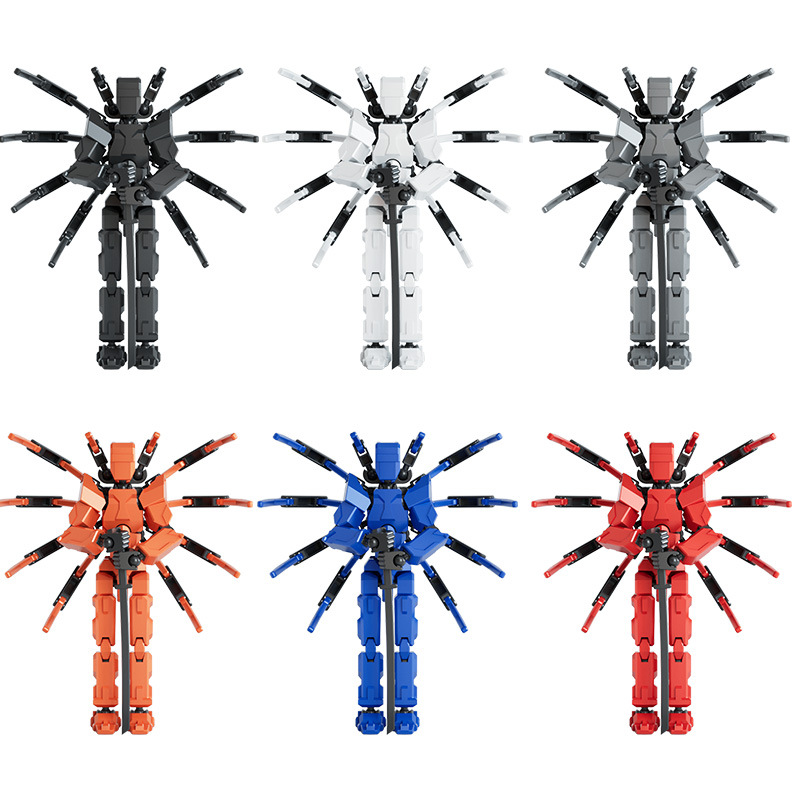 Muñecas móviles multiarticulares transfronterizas Lucky 13 Muñecas articuladas Juguetes creativos para niños Montaje rojo neto al por mayor