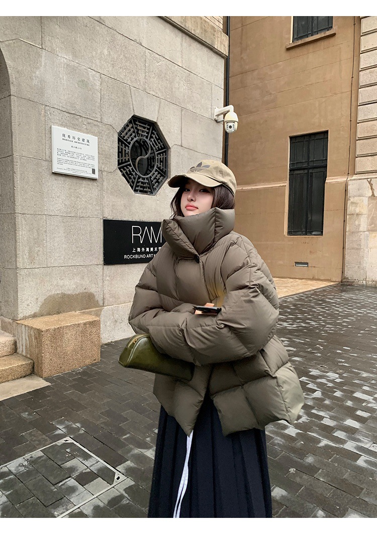 New Candy Color Down Cotton Padded Jacket Women Coat Korean Chic Puffer Jacket Thick Warm Outerwear Women's Clothes Short Parkas