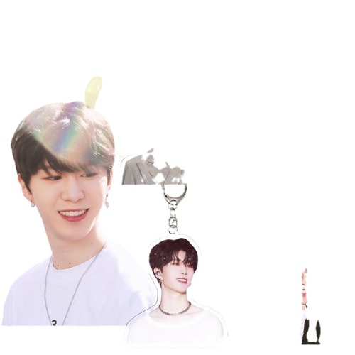 Layer Acrylic Keychain Fan Chengcheng Pendant Celebrity Merchandise Independent Packaging Gift Stand Decor