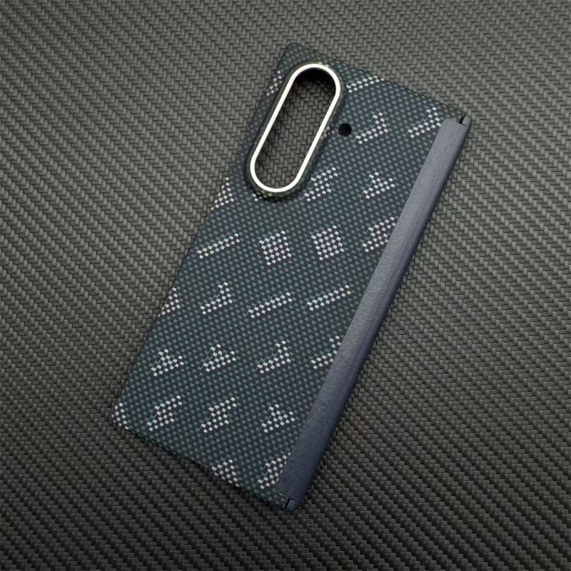 Samsung zfold7 磁気ケブラー アラミド繊維素材の浮き編みプロセス携帯電話ケース磁気吸引に適しています。|undefined
