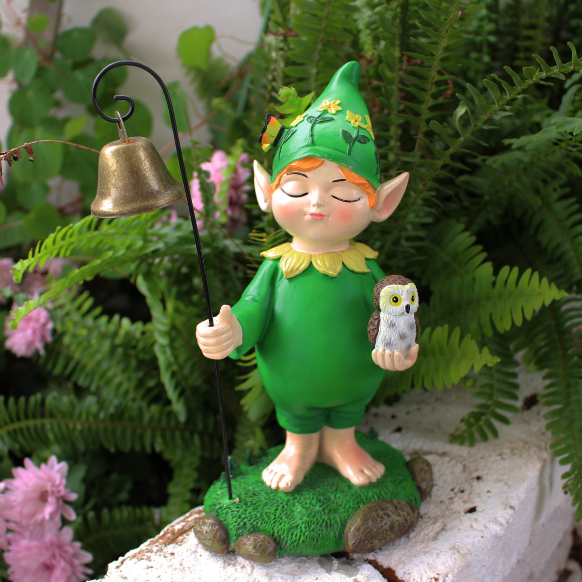  resin crafts Bell dwarf elf ornaments statue dwarf dwarf garden home decoration ornaments