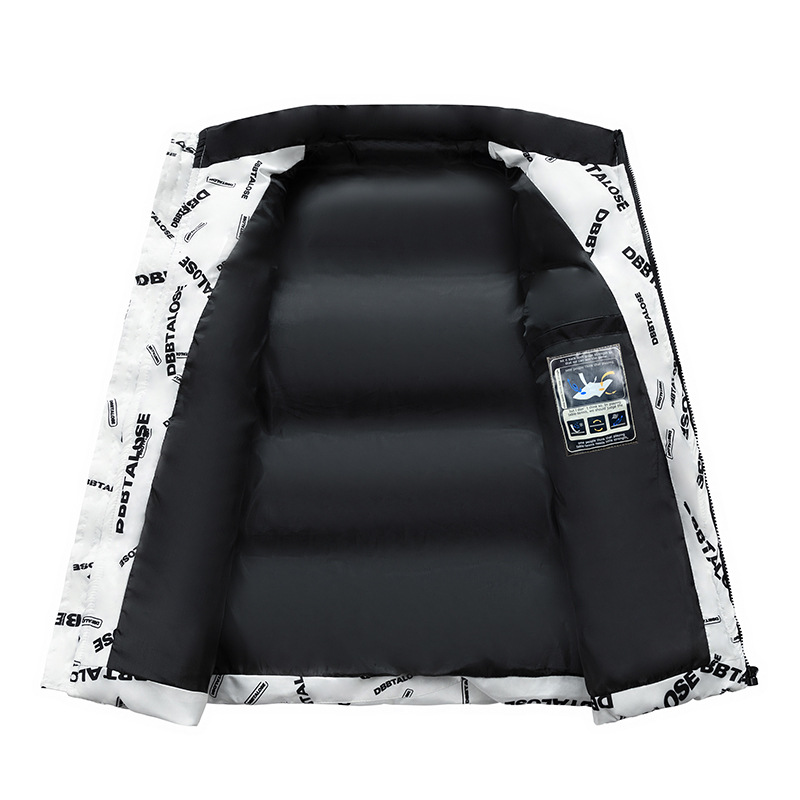 Gilet à col montant cousu pour femmes et hommes, manteau en coton polyvalent_voghion.com