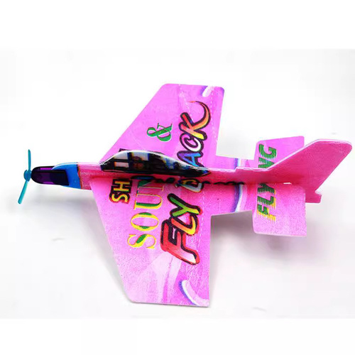 Magic Hand Throwing Boomerang DIY Foam Assembly Airplane Model Parent-Child Interactive Toy Gift
