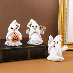 越境新型ハロウィーンかわいい幽霊小人創意パーティー装飾庭樹脂工芸品置物