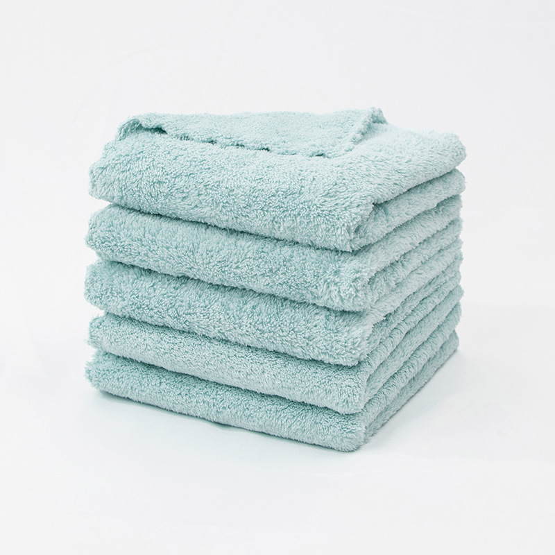 Transfronterizo cortar toallas de lana de coral multifuncional toallas de limpieza de absorción de agua de cocina gruesa toallas de absorción de agua mayorista
