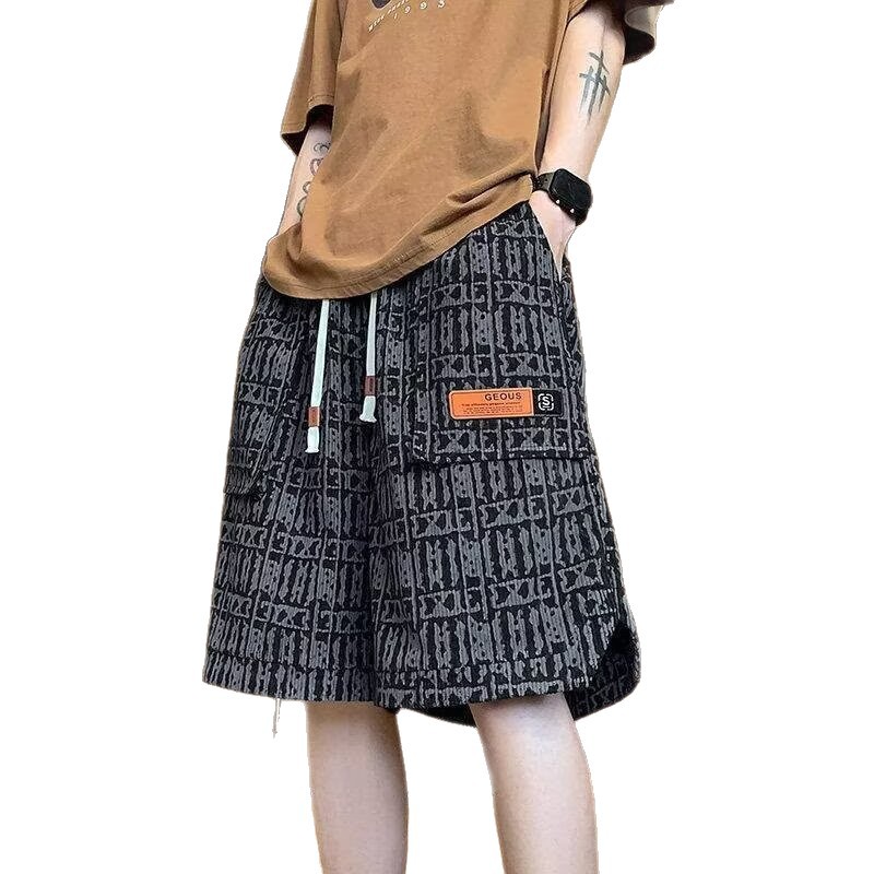Wholesale In-Stock 2025 New American-Style Men's Summer Trendy Casual Cargo Sports Shorts