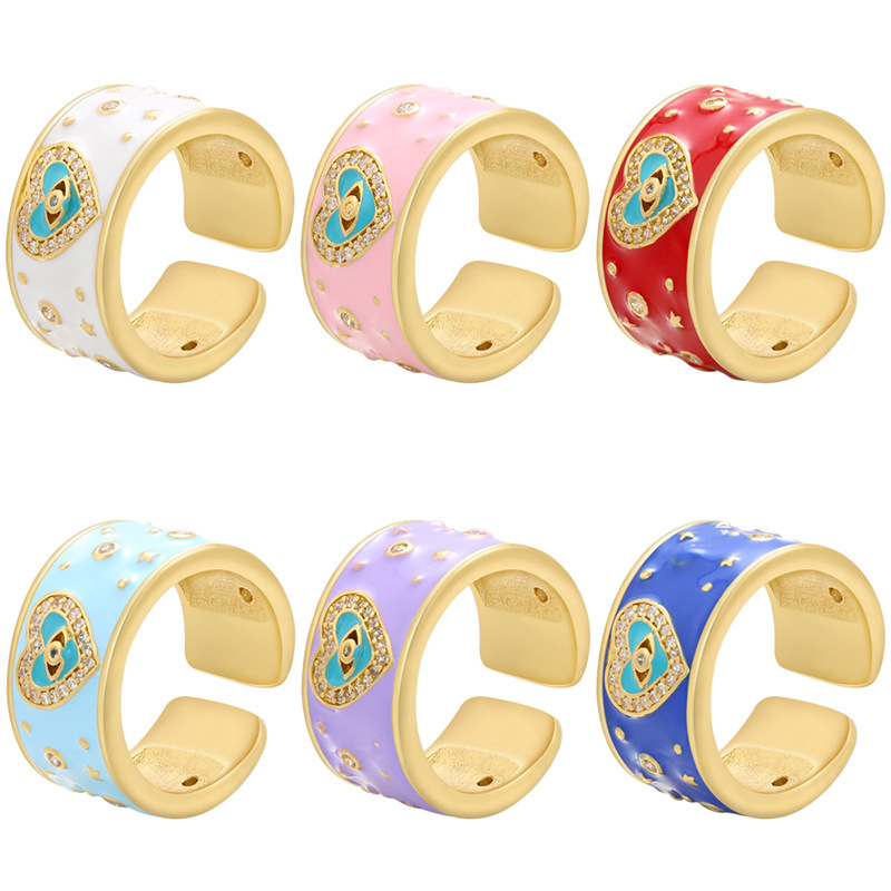 Fashion Copper Geometric Stoving Varnish Zircon Women'S display picture 1