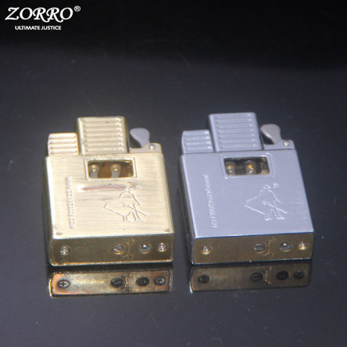 ZORRO lighters use various movements, white steel liner, original copper liner, copper knurled liner, narrow liner