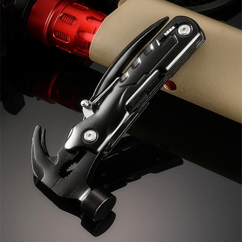 户外高碳钢露营羊角锤子家用应急车载破窗锤子多功能锤子组合工具