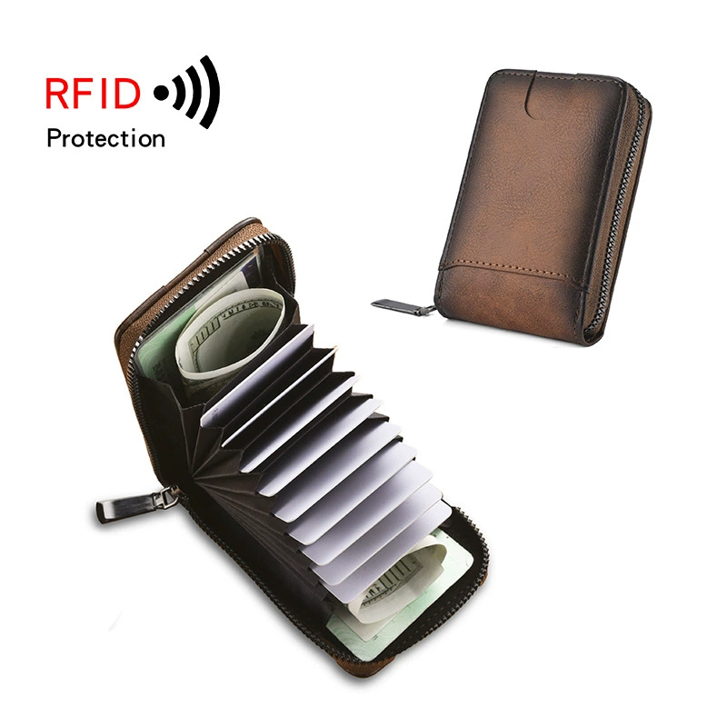 Трансграничная горячая распродажа RFID противоугонная щетка Многофункциональный кошелек для кредитных карт