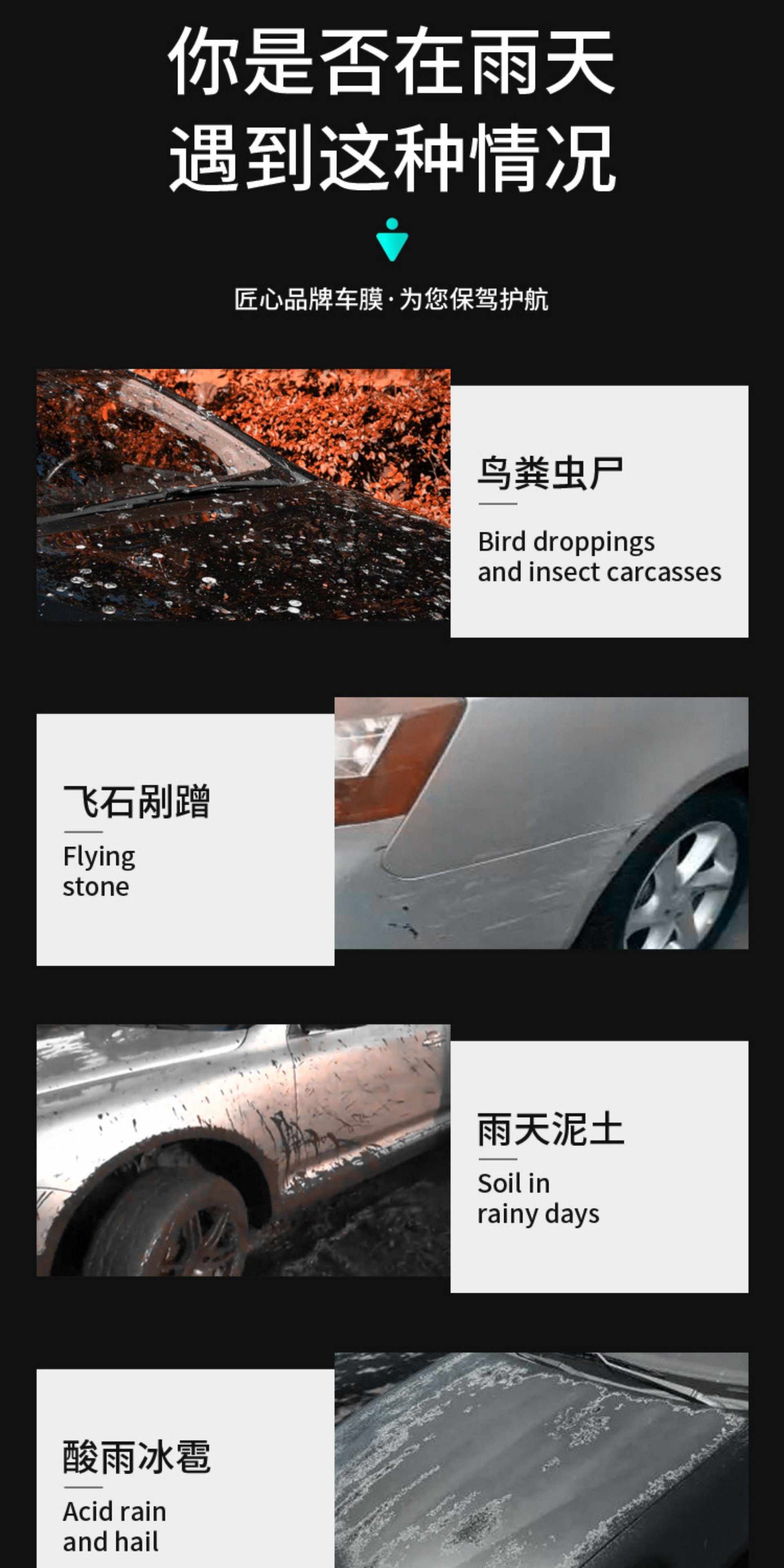 Dupont Automotive Invisible Car Wrap Tpu Paint Protection Film Transparent Matte Glossy Black Film Full Body Film Application