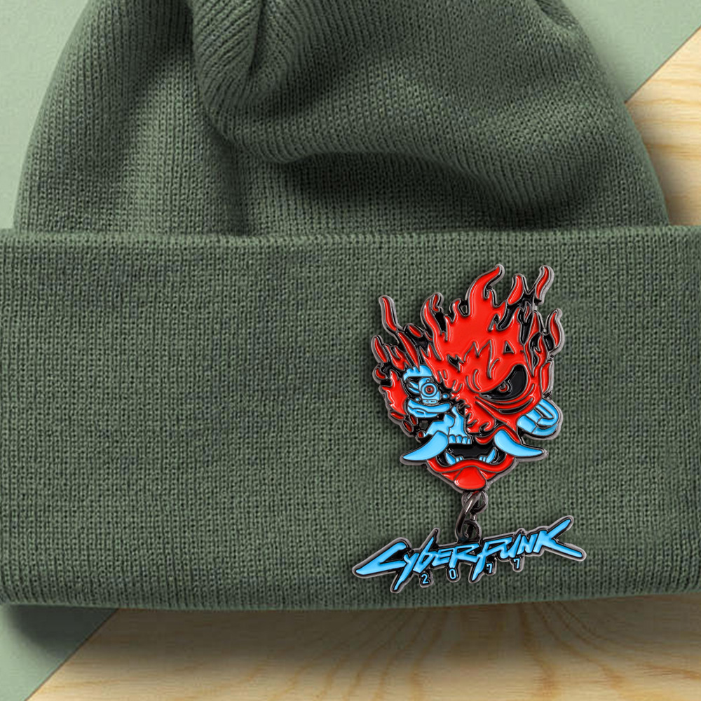 Punk 2077 Ghost Warrior Badge Adventure Game Peripheral Enamel Pin Cosplay Gift Backpack Accessories