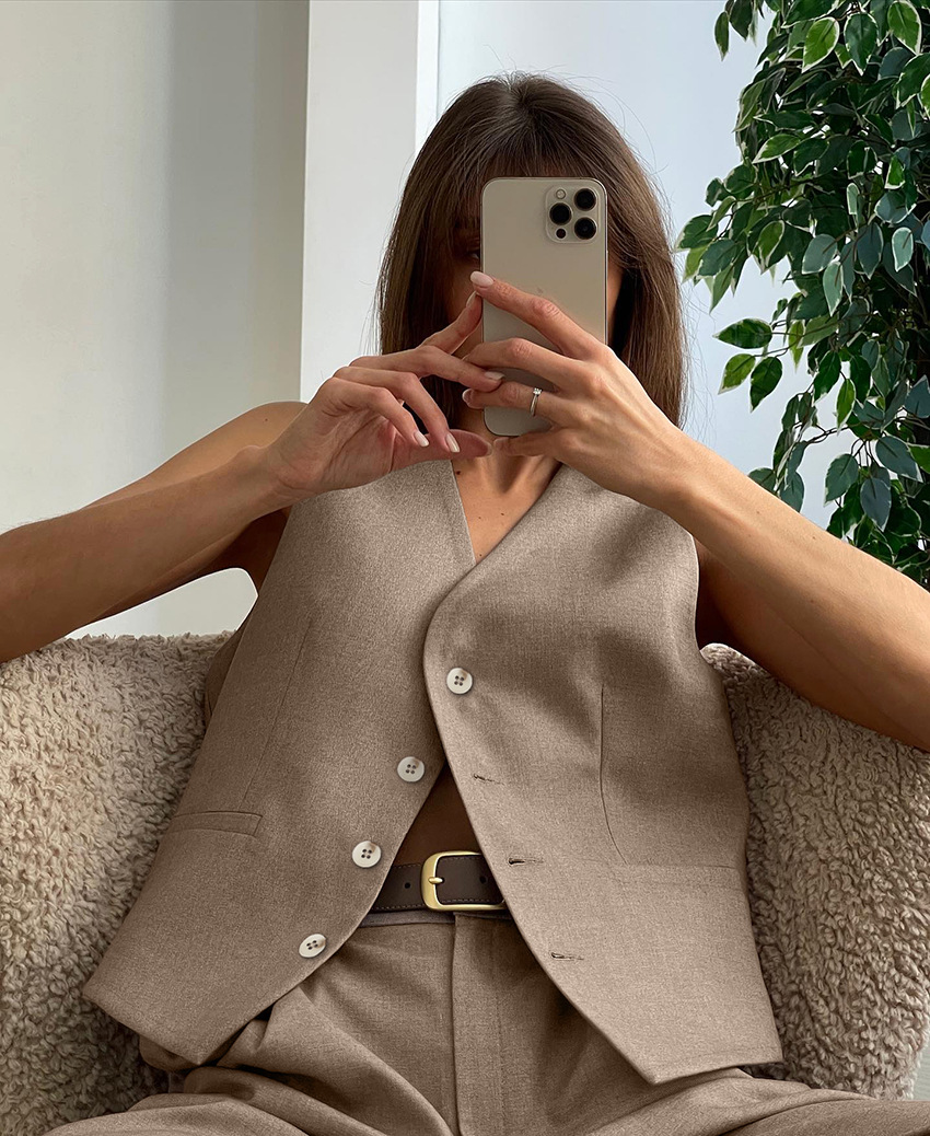 2 Pieces Set Quantity Street Occasion Street Women's Casual Solid Color Polyester Pocket Pant Co-ord Set Pants Sets