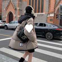 2025冬季新款时尚加厚羽绒服女大码宽松胖mm休闲中长款冬装外套潮