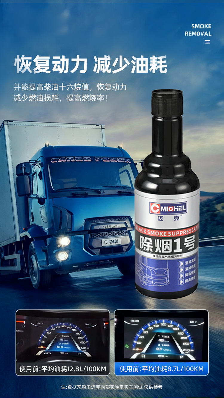 Mike Fuel Treasure 355ml Car Engine Cleaning Agent Removes Black Smoke Gasoline Additive Carbon Deposit Eliminator