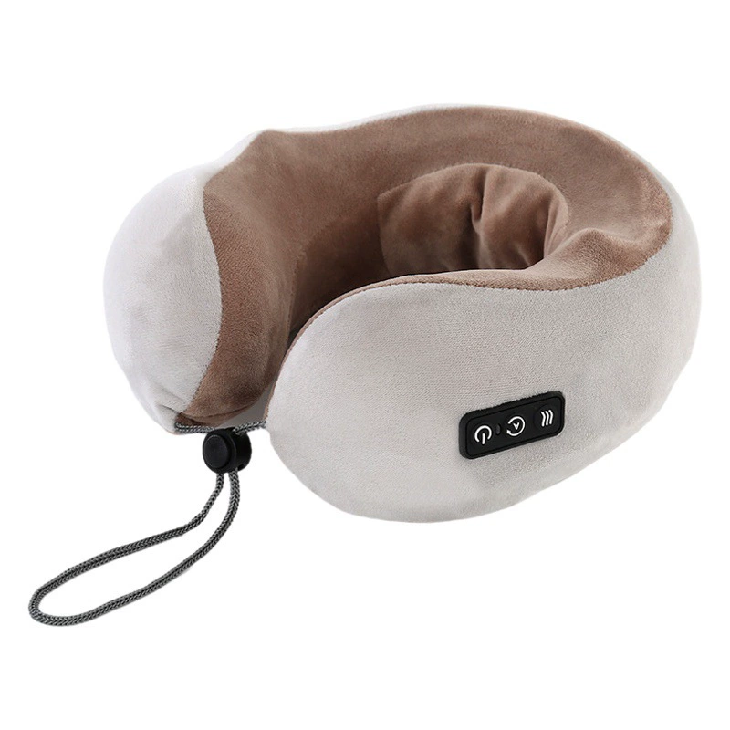 Многофункциональная U-образная подушка с эффектом памяти Портативный автомобиль Путешествия Электрический шейный массажер U-образная массажная подушка