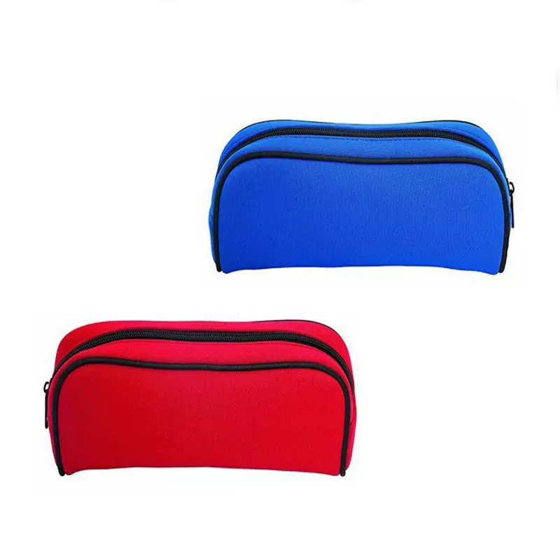 跨境高发泡EVA防水拉鼓骨条涤纶热转印笔袋牛津布铅笔文具包