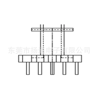 EE13变压器骨架EE14电木骨架高频骨架bobbin立式5+5针 1302