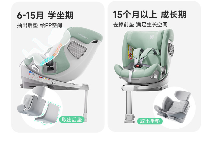 Leti Baby Child Safety Seat Space Capsule 2Pro Car Infant Car Seat 0-12 Years Old Intelligent Ventilation and Heating