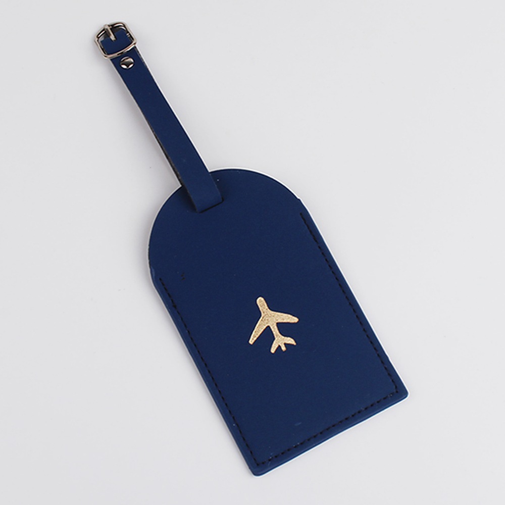 Etiqueta colgante de cuero Tarjeta de comida de autobús tarjeta de identificación de estudiante certificado de trabajo conjunto avión equipaje etiqueta PU fabricante en stock