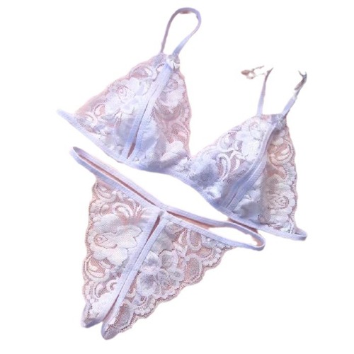 Miniature Silicone Doll Small Clothes Sexy Three-Piece Bra and Panties Set Erotic Novelty Textured Bra