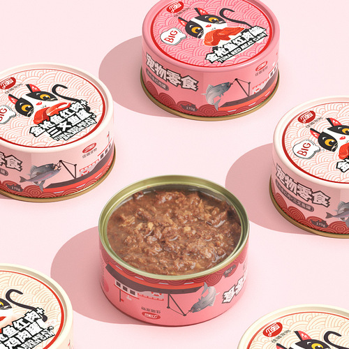 Canned Cat 170g Nutritional Fattening Chicken Tuna Pet Snack Canned Cat Canned Cat Food Wholesale