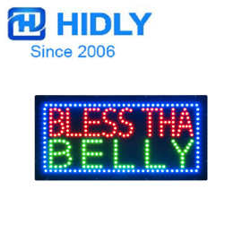 跨境出口发光字招牌LED  BLESS THA  BELLY 广告牌