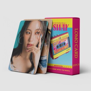 Cross-Border Exclusive In-Stock 55 Gidle Photocard I Sway Song Yuqi Tian Xiaojuan Kpop Merchandise Lomo Photocard