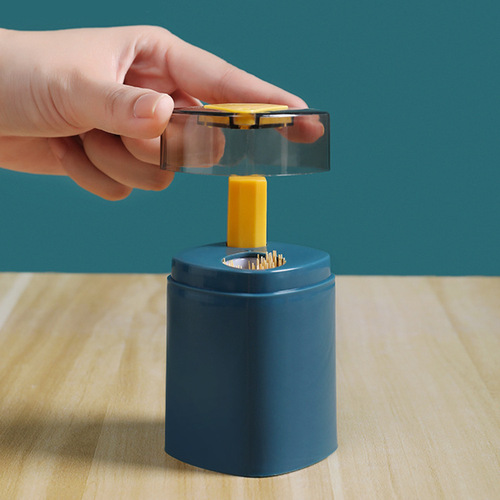 Creative toothpick box for household automatic pop-up kitchen tool push-type toothpick tube Nordic portable toothpick tin