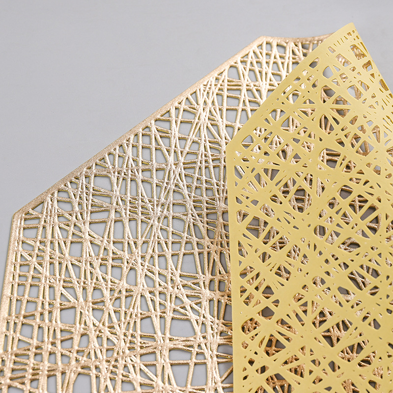 Home Daily solid color Nordic round placemat creative octagonal restaurant hotel decoration pvc heat insulation mat