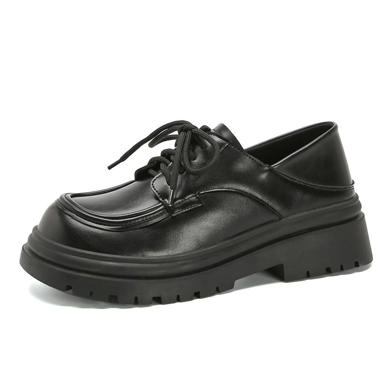 Footwear platform English style for leather shoes for leisure, British style, 2023 collection