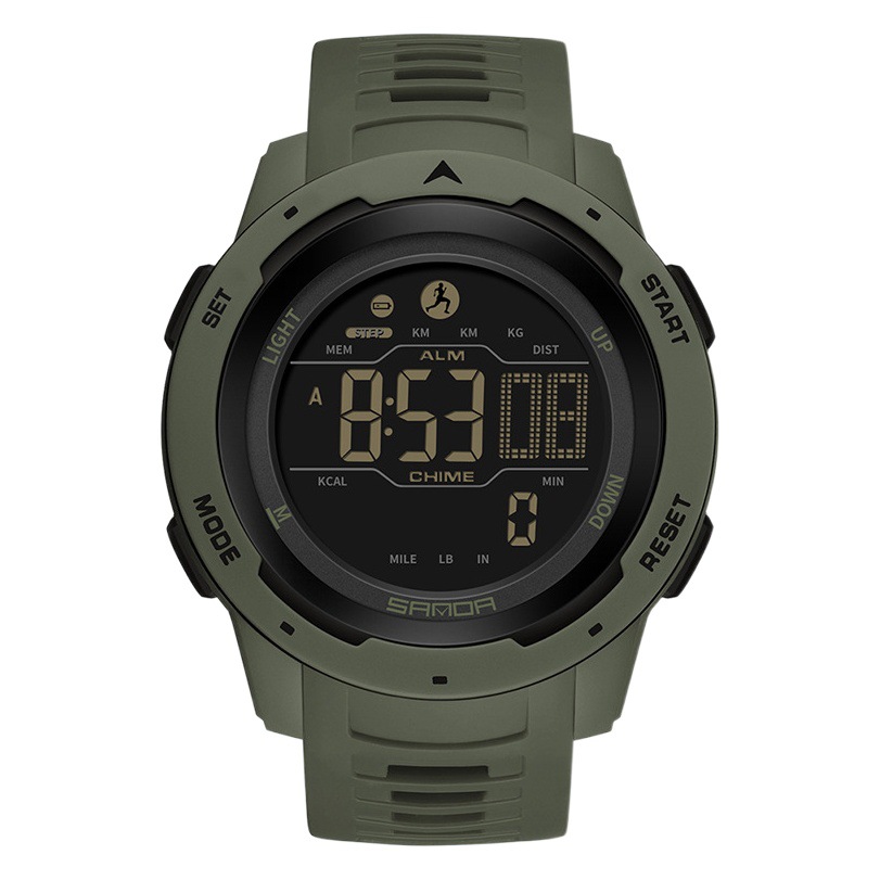 SANDA nuevo 2145 movimiento electrónico digital de moda simple deportes al aire libre de los hombres reloj electrónico