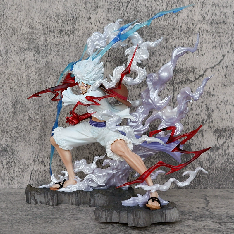 Фигура (One Piece) Ника Луффи GK Статуя, 28 см, коллекционная поза «Пять Геар» молния