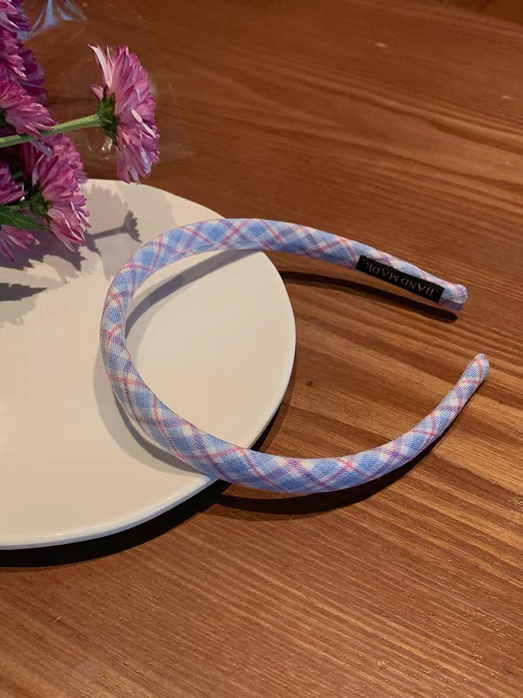 Cabeza de esponja superior de cráneo alto diadema de lavado de cara femenino diadema retro francés de ala ancha de leche color café paquete de cabello de horquilla al por mayor