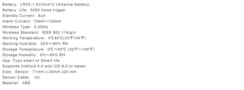 涂鸦智能wifi水浸报警器无线远程水浸传感报警器漏水监测探测器详情7