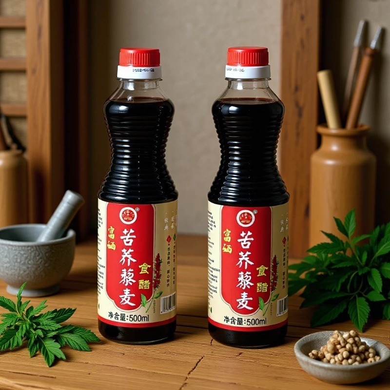 藜麦苦荞酱油藜麦苦荞料酒500ml醋富硒营养酱油醋调味料会销批发