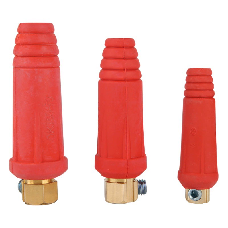 Кабельное соединение соединения сварочного аппарата ДКДЖ штепсельной вилки сварочного аппарата фабрики оптовое Европейское полное медное совместное быстрое