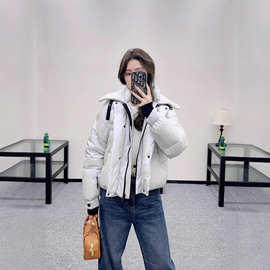 南油高版本Mon蒙家25秋冬滑雪Jeita滑雪羽翻领夹克外套反光羽绒服