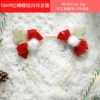 TGX09, красный бант с белыми шариками