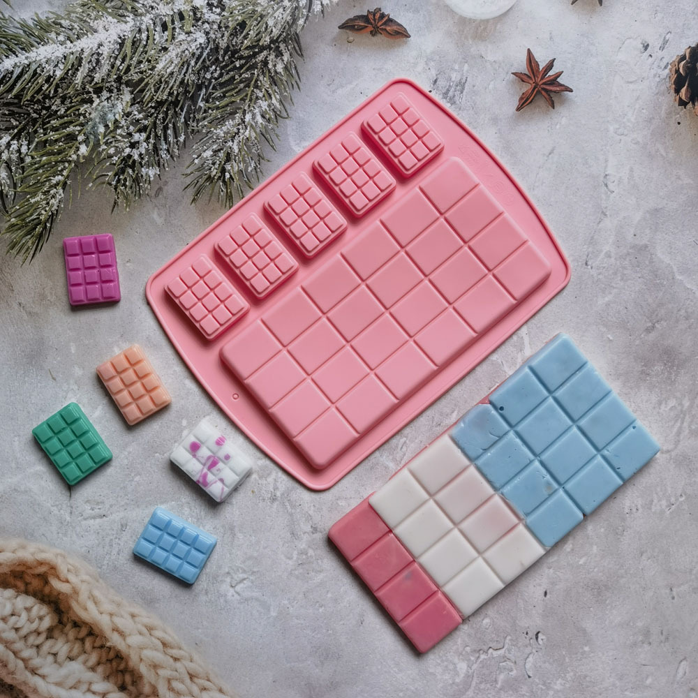 Tamaño waffle chocolate 366 pastel molde de silicona gelatina molde de torta pan herramientas de horneado