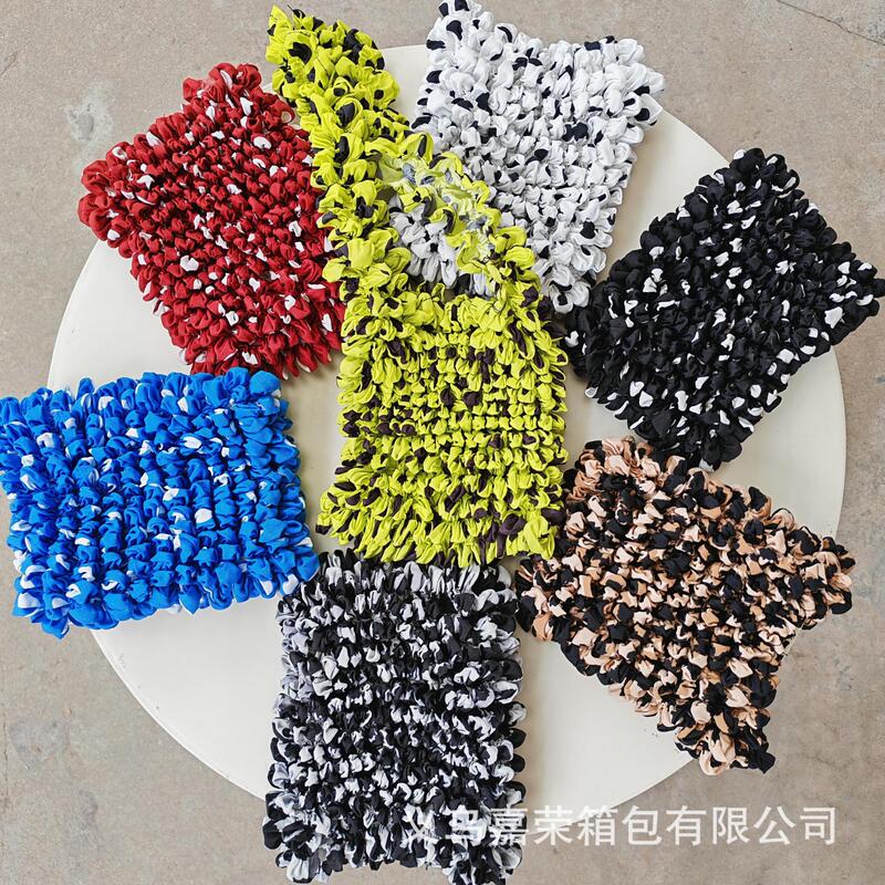 Cross-border New Personality Printing Fashion Shopping Bag Large Capacity Shopping Bag Shrinkage Process Design Fish Scale Bubble Bag