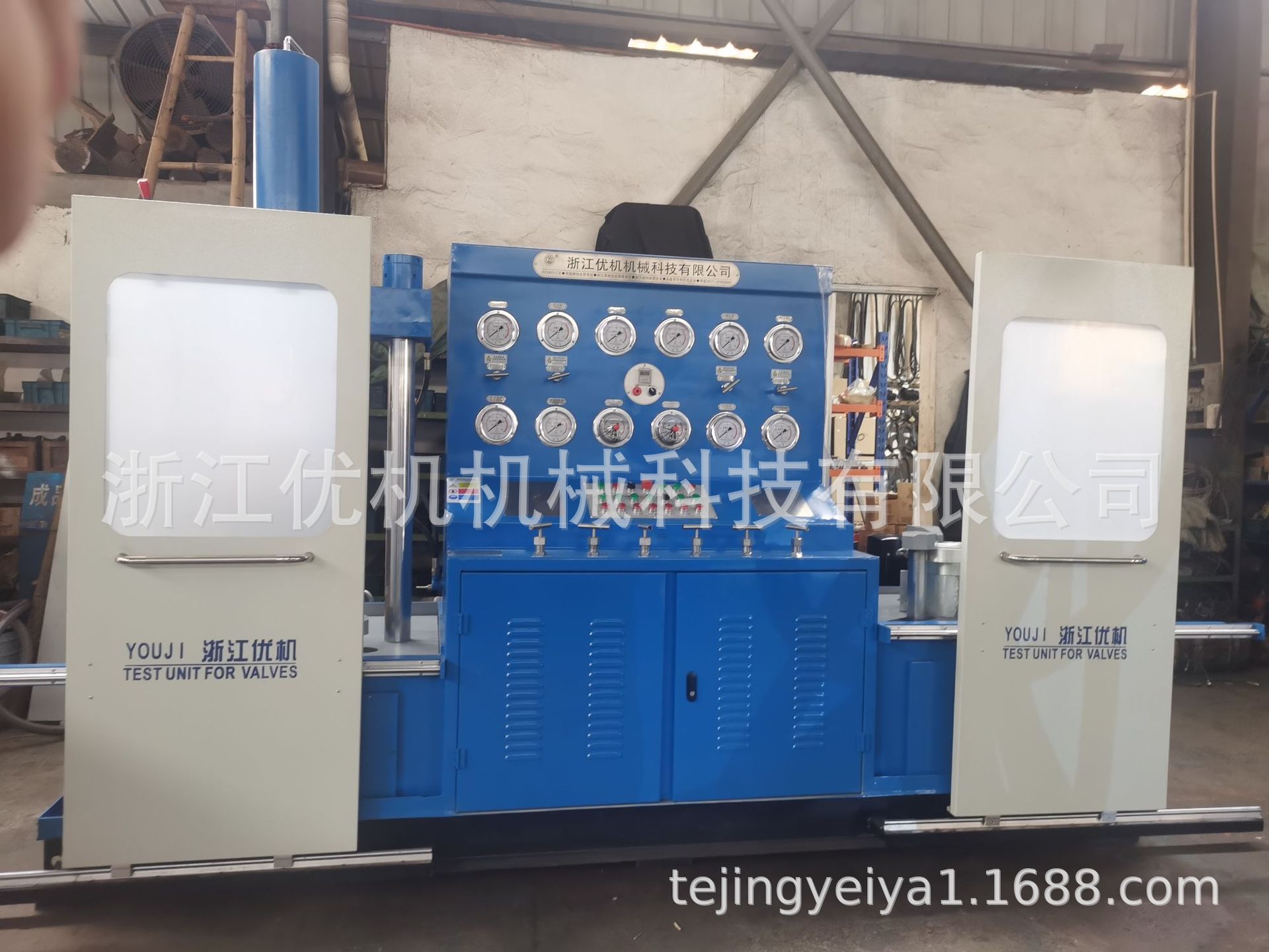 立式JLT套式多功能阀门性能试压台（双台面阀门压力测)