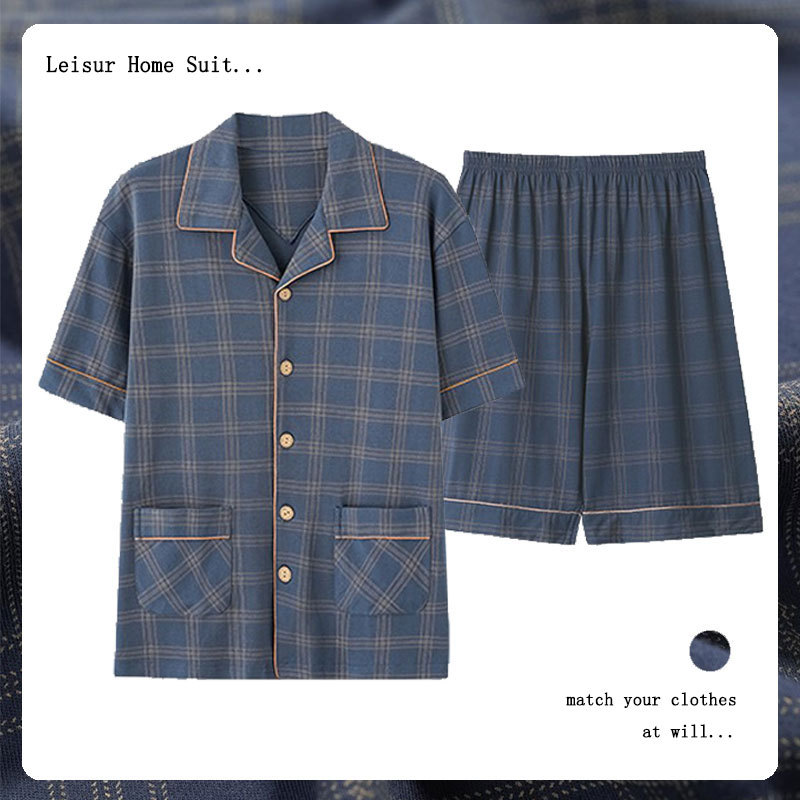 모조 면/D.N-03 더블 쇼트 트리플 체크 카디건