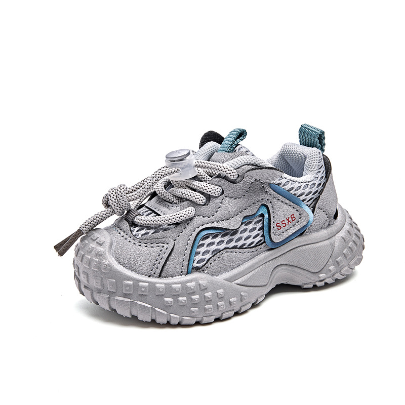 Zapatos infantiles respirables con suela de neumático de malla suave antipatada zapatos deportivos para niños, zapatos de moda para niños